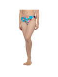LA BLANCA Women's Blue Floral Stretch Moderate Wrap Shirred Hipster Swimsuit Bottom 2