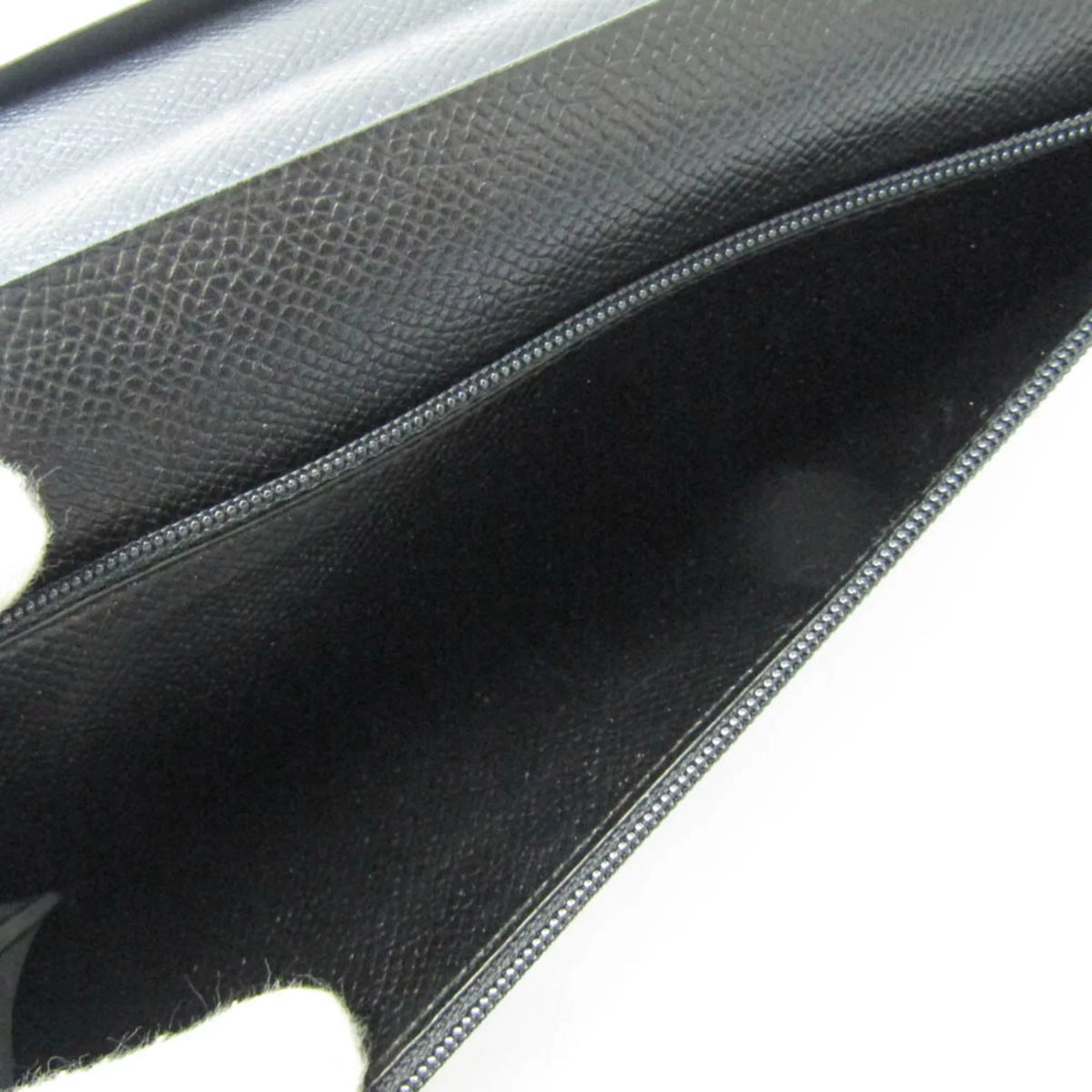Pre-Owned Hermes Travel Case Men,Women Epsom Leather Long Wallet (bi-fold) Black (Good)
