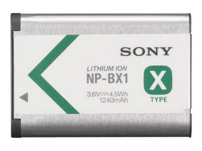 Sony NP-BX1 - Camera battery Li-Ion 1240 mAh - for Action Cam-HDR-AS200, AS50; Cyber-shot DSC-HX80, HX90, RX1R, WX500; Handycam HDR-GWP88