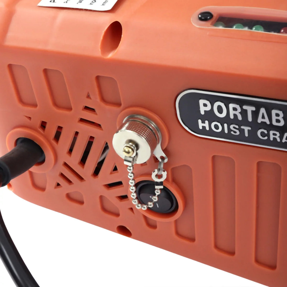 ZhdnBhnos 110V 3-in-1 Electric Hoist Winch Heavy Duty Portable Crane Lift w/ Wireless Remote Control 200KG/440LBS 62ft