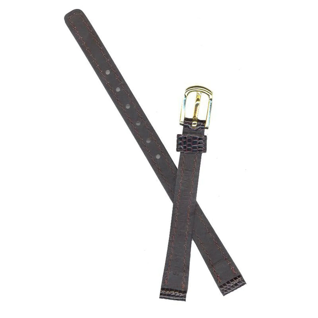 Seiko Watchband 09mm Brown Lizard Grain part#AU01174N