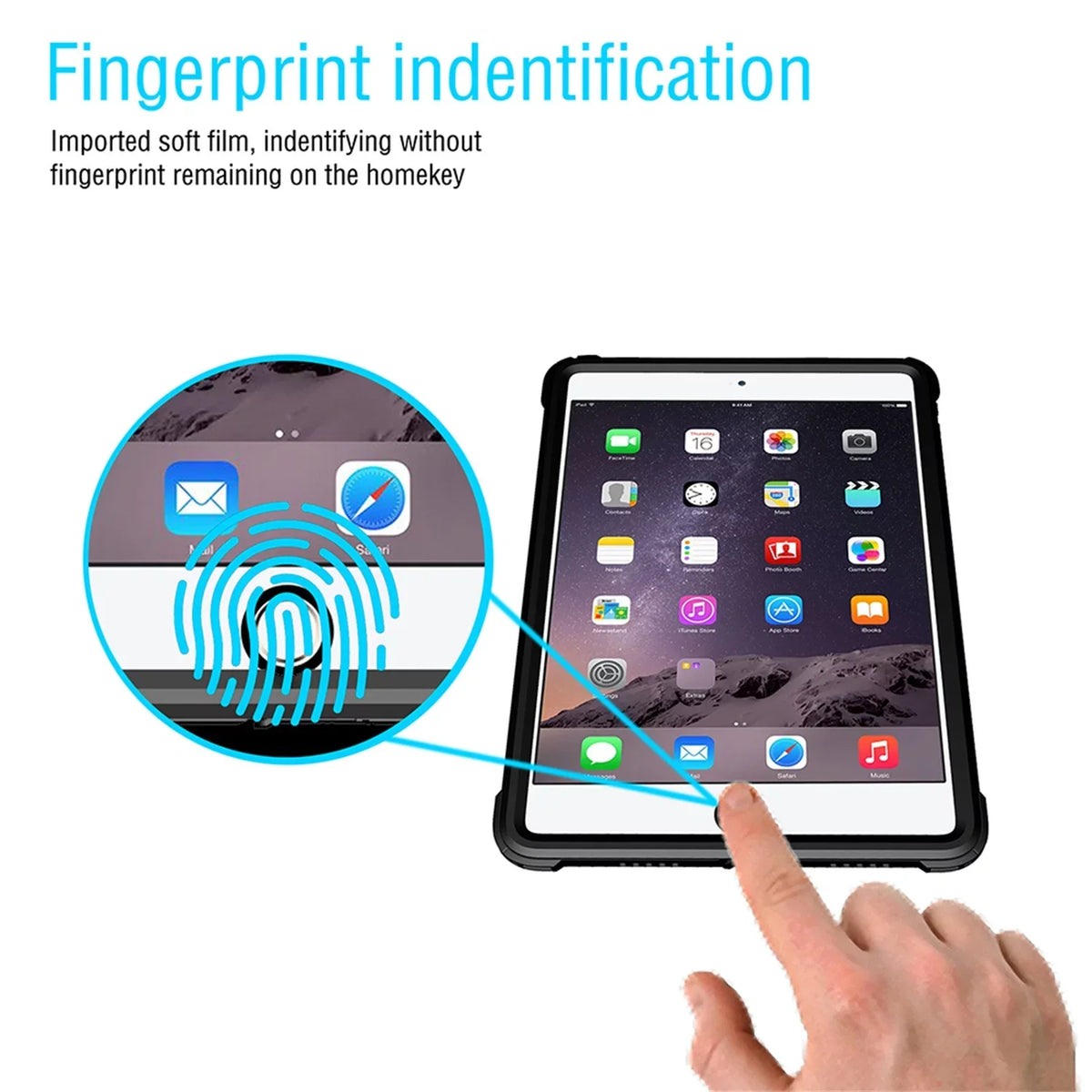 Protection iPad Air 3 Case 2019 Waterproof, iPad Pro 10.5 Case Rugged Full Body Protective Transparent Wrap with Built in Screen Protector Shockproof Case for iPad Air 3 2019/ iPad Pro 10.5 2017,Black