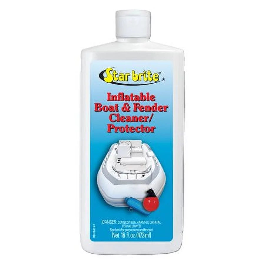 STAR BRITE Heavy-Duty Inflatable Ship & Fender Cleaner & Protector - Revitalize and Protect PVC, Hypalon, Neoprene, Rubber, Plastic and All Inflatable Fabrics- 16oz (083416P)