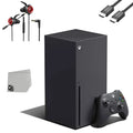 Microsoft Xbox Series X 16GB RAM Black Gaming Console + G11-A Earbuds With Microphone BOLT AXTION Bundle Like New