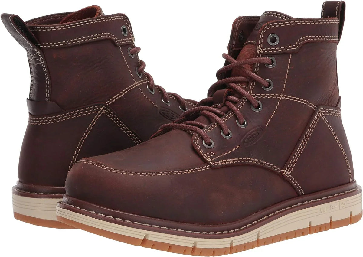 KEEN Utility Women's San Jose 6 Alloy Toe Wedge Work Boots 5 Gingerbread