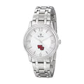 Men's Bulova Silver Washington College Shoremen Stainless Steel Quartz Watch