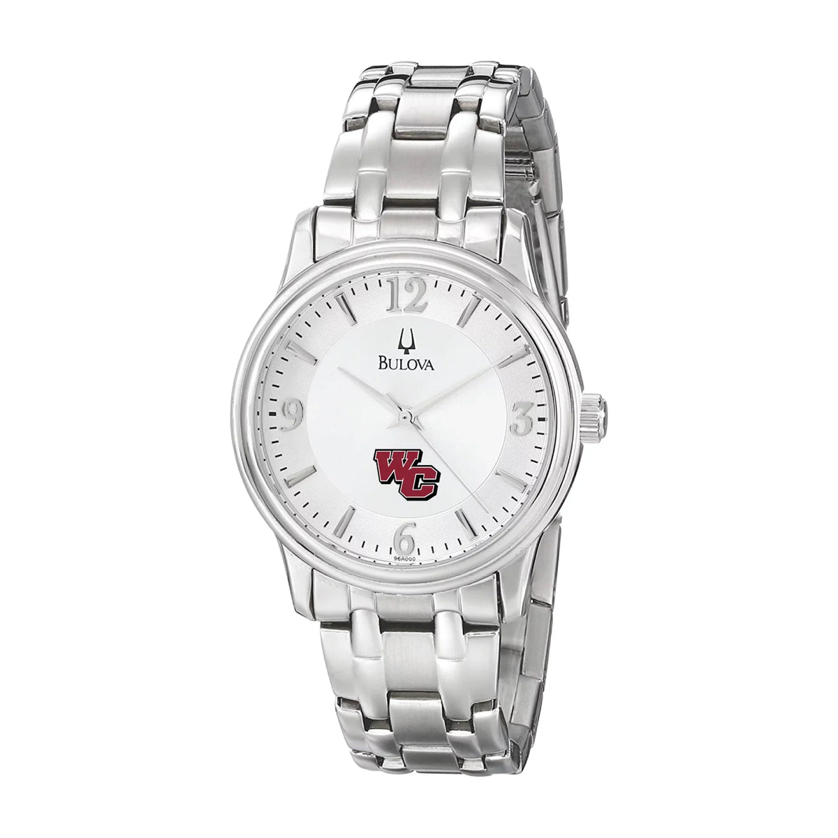 Men's Bulova Silver Washington College Shoremen Stainless Steel Quartz Watch